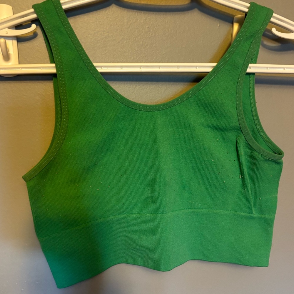 Green Crop Top